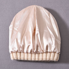 Load image into Gallery viewer, Satin Lined Beanie - Beige
