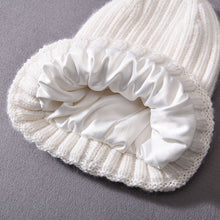 Load image into Gallery viewer, Satin Lined Beanie - White
