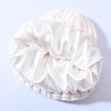 Load image into Gallery viewer, Satin Lined Beanie - White
